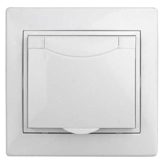 Фотография товара 'Эра Розетка 2P+E Schuko с крышкой, 16А-250В, IP20, СУ, Plano, белый (10/100/2000) Б0027611'
