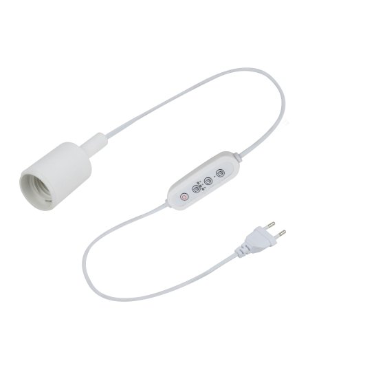 Фотография товара 'Эра Светильник для растений FITO-Time Holder E27 с проводом и таймером для фитоламп с цоколем Е27 Б0059882'