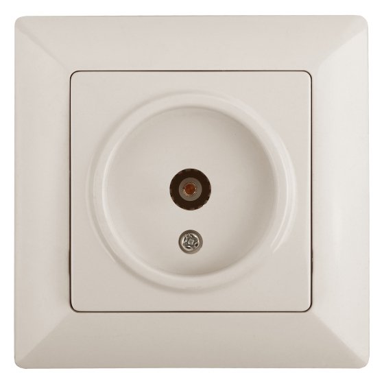 Фотография товара 'Эра Розетка Intro Solo 4-301-02 TV одиночная, СУ, слоновая кость Б0043369'