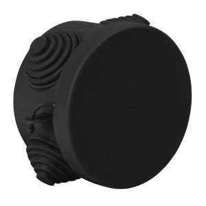 Фотография товара 'Эра Распаячная коробка KOR-65-40-4g-B открытой установки КОР 65х40мм черная с гермовводами 4 входа IP54 Б0061799'