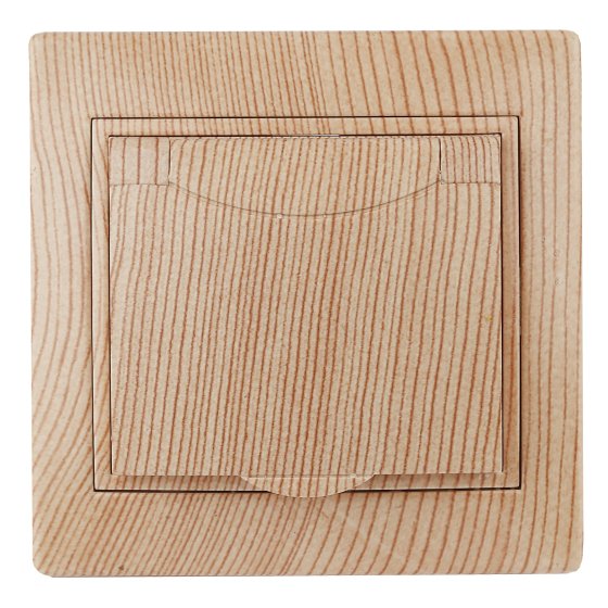 Фотография товара 'Эра Розетка 2P+E Schuko с крышкой, 16А-250В, IP20, СУ, Plano, сосна (10/100/2500) Б0030065'