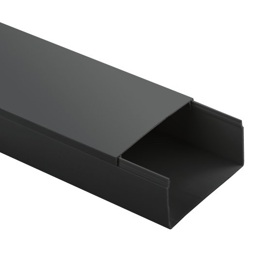 Фотография товара 'Эра Кабель-канал KK-B-80-60 черный 80x60мм 8м Б0061659'