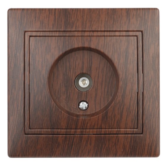 Фотография товара 'Эра Розетка Intro Plano 1-301-10 TV одиночная, IP20, СУ, венге Б0030080'