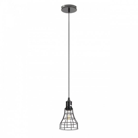 Фотография товара 'Эра Подвес PL10 BK металл, E27, max 60W, d135 мм, черный Б0037457'