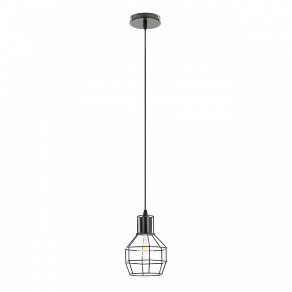 Фотография товара 'Эра Подвес PL11 BK металл, E27, max 60W, d160 мм, черный Б0037458'