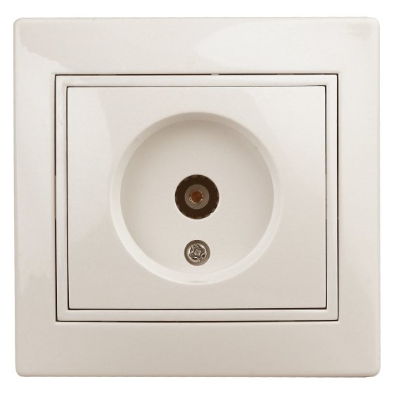 Фотография товара 'Эра Розетка Intro Plano 1-301-02 TV одиночная, IP20, СУ, слоновая кость Б0027618'