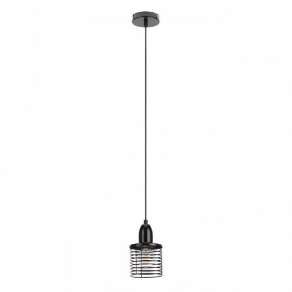 Фотография товара 'Эра Подвес PL5 BK металл, E27, max 60W, d110 мм, черный Б0037452'