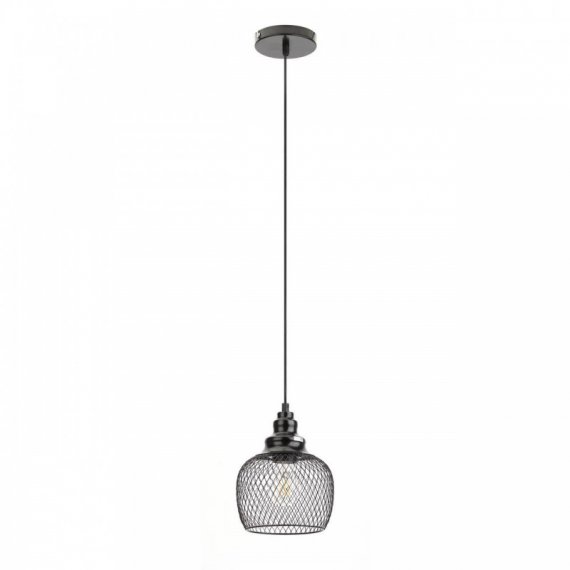 Фотография товара 'Эра Подвес PL8 BK металл, E27, max 60W, d170 мм, черный Б0037455'