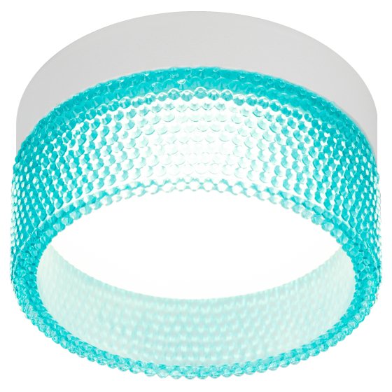 Фотография товара 'Эра Встраиваемый светильник под лампу GX53 DK97 WH/Blue белый голубой Б0057458'