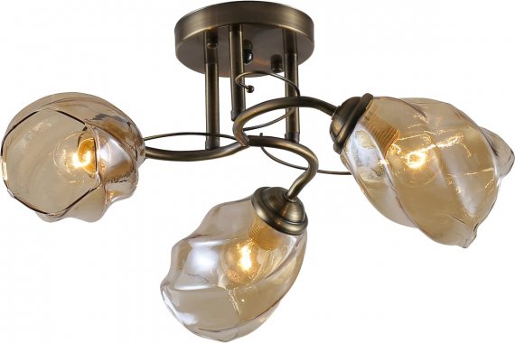 Фотография товара 'Эра Б0054736 Люстра Rivoli Bruna 9130-303 3 х Е27 40 Вт модерн 3-рожковая'