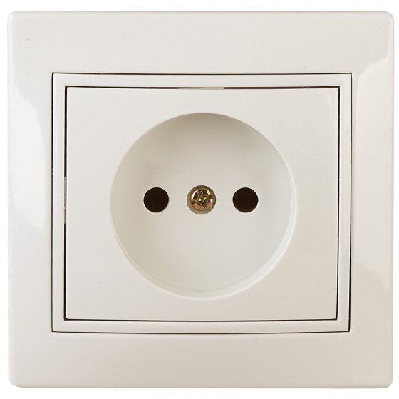 Фотография товара 'Эра Розетка Intro Plano 1-201-02 без заземления 2P, 16А-250В, IP20, СУ, слоновая кость Б0053861'