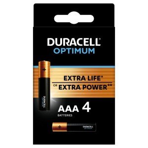 Фотография товара 'Эра Батарейки Duracell 5014062 ААА алкалиновые 1,5v 4 шт. LR03-4BL Optimum Б0056021'