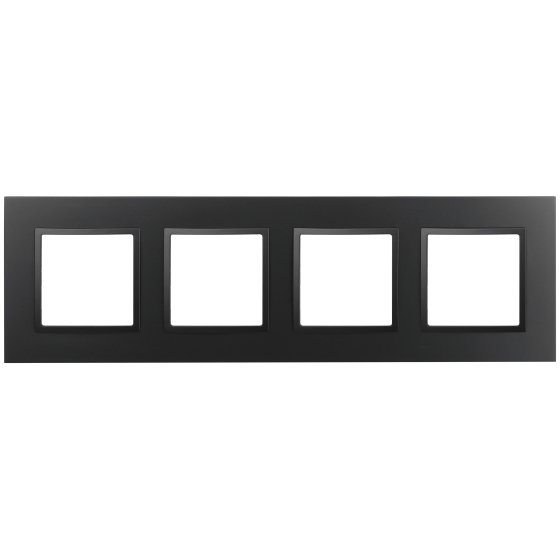 Фотография товара 'Эра Рамка для розеток и выключателей Elegance 14-5014-05 Classic, на 4 поста, антрацит Б0060590'