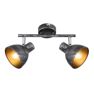 Фотография товара 'Эра Светильник настенно-потолочный спот Rivoli Eho 7031-702 2 х E14 40 Вт поворотный Б0047129'