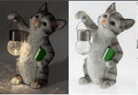 Фотография товара 'Эра Садовый светильник Умный кот на солнечной батарее Б0053355'