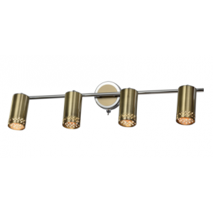 Фотография товара 'Эра Светильник настенно-потолочный спот Rivoli Alosia 7019-704 4 * GU10 25 Вт поворотный с выключателем Б0051224'