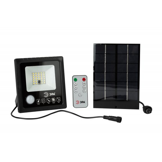 Фотография товара 'Эра Прожектор светодиодный уличный на солн. бат. 20W Б0049545'