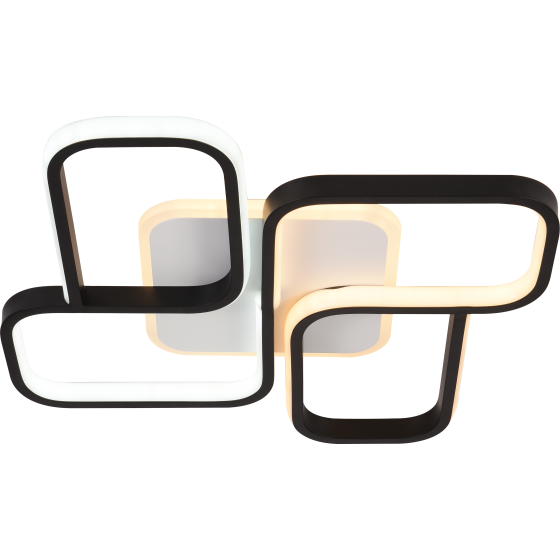 Фотография товара 'Эра Светильник потолочный светодиодный Rivoli Lydia 6104-101 LED 3700К - 4750К 81 Вт модерн с пультом Б0059012'