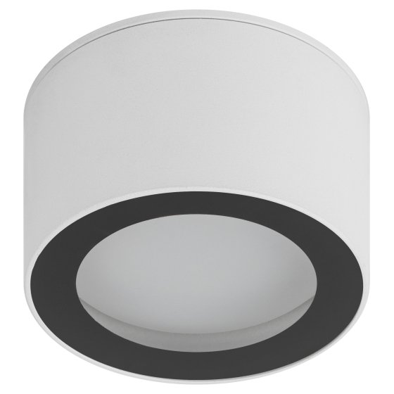 Фотография товара 'Эра Светильник настенно-потолочный спот OL28 WH/BK GX53, черно-белый, IP44 Б0055581'