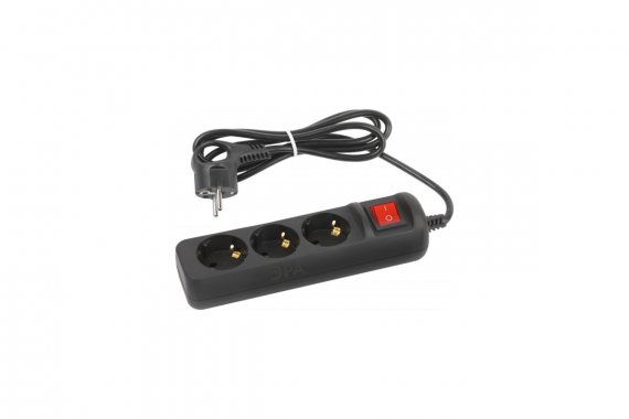 Фотография товара 'Эра Б0057727 Удлинитель электрический UX-3es-1,5m-B с заземлением'