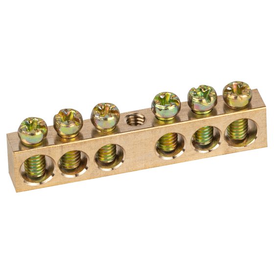 Фотография товара 'Эра Шина NO-122-13 PEN земля-ноль 6х9мм 6/1 латунная с креплениями по центру Б0047227'