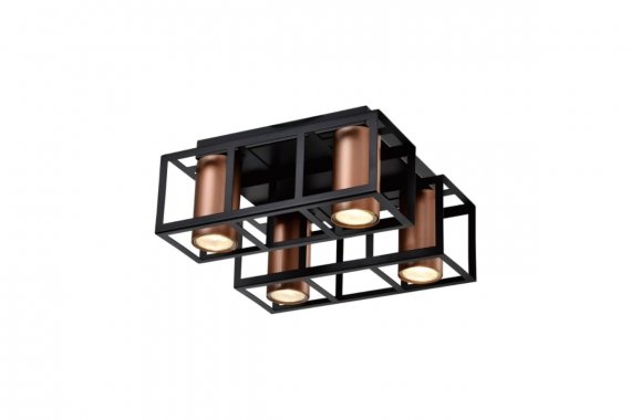 Фотография товара 'Эра Б0051235 Светильник потолочный Rivoli Raffaela 5082-304 4 * GU10 25 Вт'