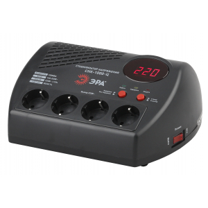 Фотография товара 'Эра Стабилизатор напр. компакт, ц.д., 160-260В/220В, 1000ВА Б0031072'