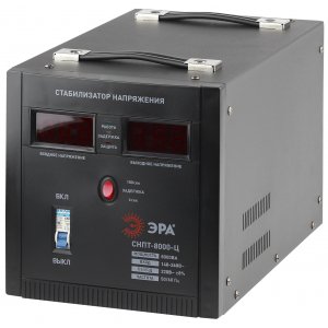 Фотография товара 'Эра Стабилизатор напряжения переносной, ц.д., 140-260В/220/В Б0020163'