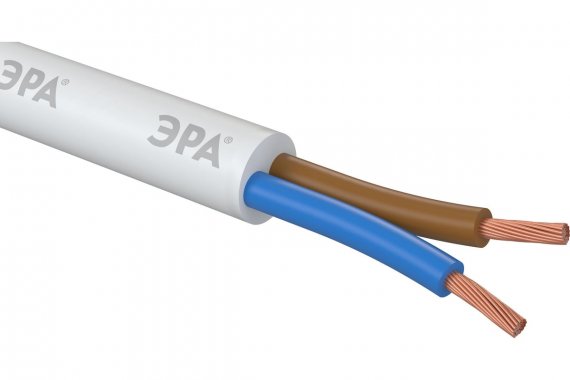 Фотография товара 'Эра Б0058806 Провод ПВС 2х0,75 мм2 10м'