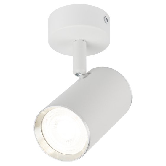 Фотография товара 'Эра Светильник настенно-потолочный спот OL35 WH MR16 GU10 IP20 белый, хром Б0056363'