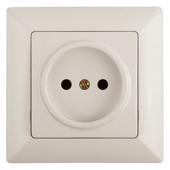 Фотография товара 'Эра Розетка Intro Solo 4-201-02 без заземления 2P, 16А-250В, IP20, СУ, слоновая кость Б0053642'