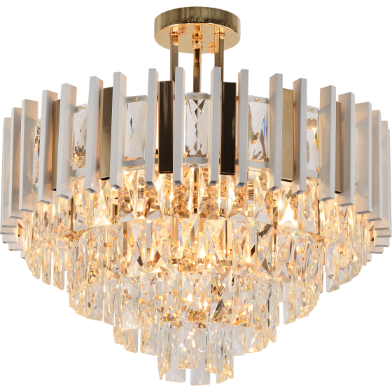 Фотография товара 'Эра Люстра Rivoli Nicole 1041-308 8 х Е14 40 Вт хрусталь Б0061204'