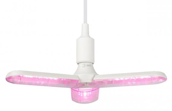 Фотография товара 'Эра Фитолампа для растений светодиодная FITO-24W-RB-E27-FOLD 3-х лепестковая красно-синего спектра 24 Вт Е27 Б0061428'