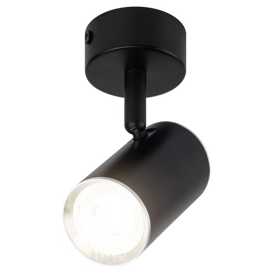 Фотография товара 'Эра Светильник настенно-потолочный спот OL35 BK MR16 GU10 IP20 черный, хром Б0056362'