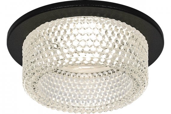 Фотография товара 'Эра Б0058417 Встраиваемый светильник декоративный DK109 BK/CL MR16 GU5.3'