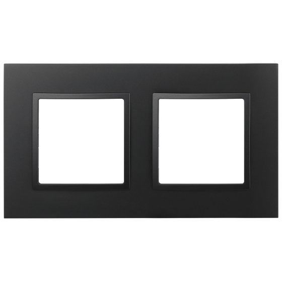 Фотография товара 'Эра Рамка для розеток и выключателей Elegance 14-5012-05 Classic, на 2 поста, антрацит Б0060580'