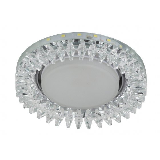 Фотография товара 'Эра Светильник DK LD20 SL/WH ЭРА декор cо светодиодной подсветкой Gx53, прозрачный Б0028065'