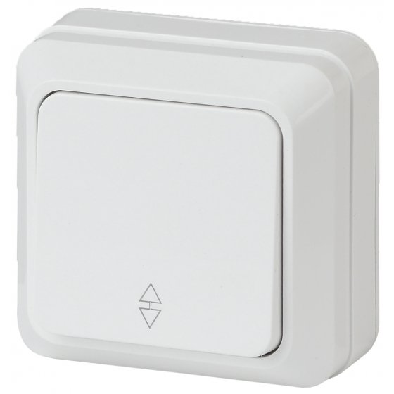 Фотография товара 'Эра Переключатель, 10А-250В, IP20, ОУ, Quadro, белый Б0027637'