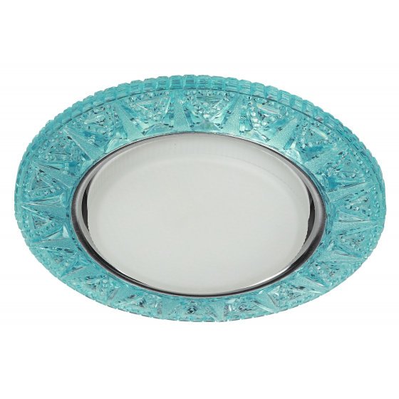 Фотография товара 'Эра Светильник DK LD22 BL/WH декор cо светодиодной подсветкой Gx53, голубой Б0029624'