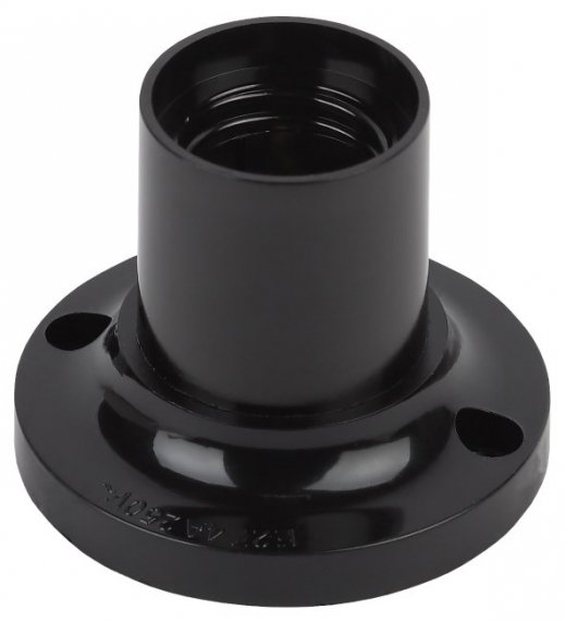 Фотография товара 'Эра Патрон Е27 потолочный, бакелит, черный Б0044083'