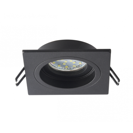 Фотография товара 'Эра Встраиваемый светильник алюминиевый ЭРА KL85 BK MR16/GU5.3 Б0054349'