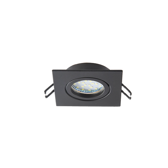 Фотография товара 'Эра Встраиваемый светильник алюминиевый ЭРА KL87 BK MR16/GU5.3 Б0054353'