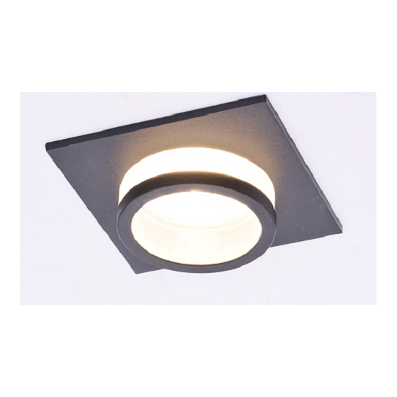 Фотография товара 'Эра Встраиваемый светильник алюминиевый ЭРА KL88 BK MR16/GU5.3 Б0054355'