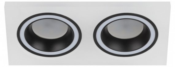 Фотография товара 'ЭРА DK92 WH/BK MR16/GU5.3 Встраиваемый светильник декоративный'