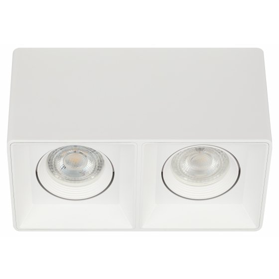 Фотография товара 'Эра Светильник настенно-потолочный спот ЭРА OL24-2 WH MR16/GU5.3, белый, поворотный Б0054382'