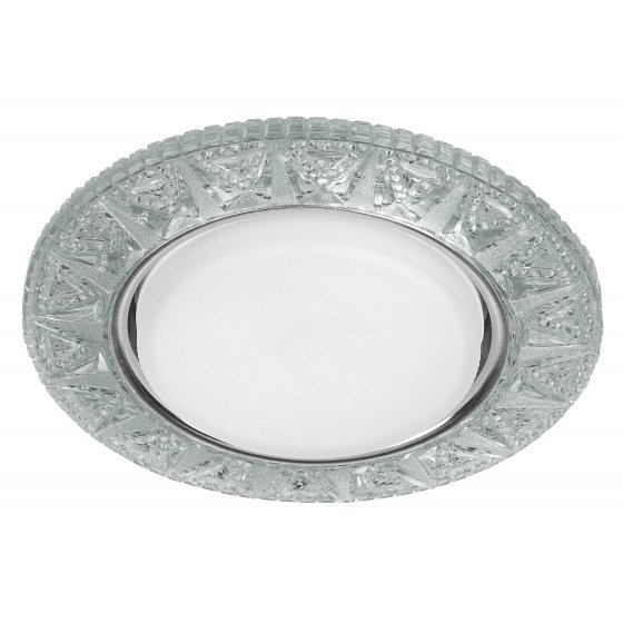 Фотография товара 'Эра Светильник DK LD22 SL/WH декор cо светодиодной подсветкой Gx53, прозрачный Б0029625'