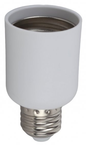 Фотография товара 'Эра Переходник E27-E40, пластик, белый Б0043744'