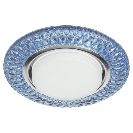 Фотография товара 'Эра Светильник DK LD23 BL1/WH декор cо светодиодной подсветкой Gx53, голубой Б0029628'