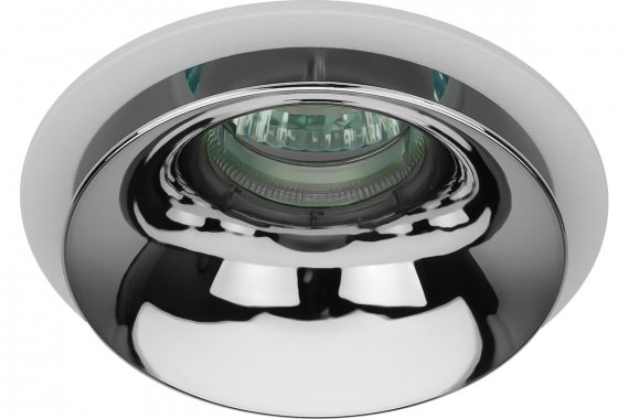 Фотография товара 'Эра Б0056353 Встраиваемый светильник декоративный KL103 WH/CH MR16 GU5.3'