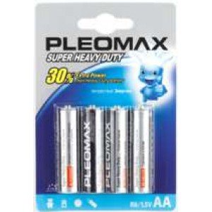 Фотография товара 'Эра Батарейки Pleomax R6-4BL SUPER HEAVY DUTY Zinc G0005543'